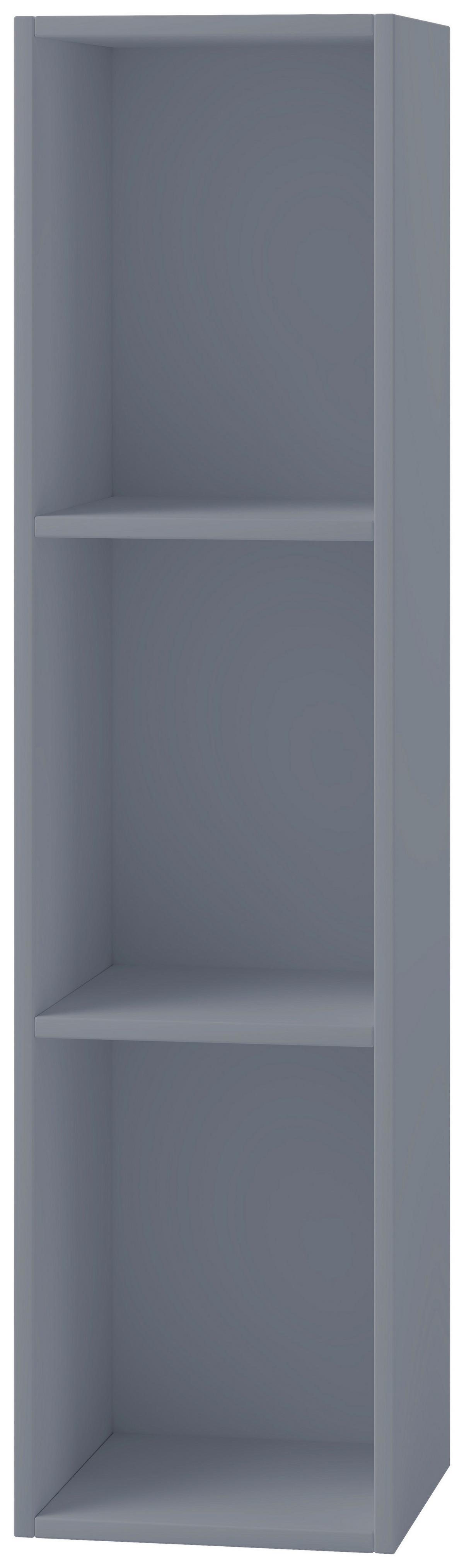 Schallplattenregal Platto in Grau, 3-fach - Grau, Basics, Holzwerkstoff (34/107/30cm) - MID.YOU