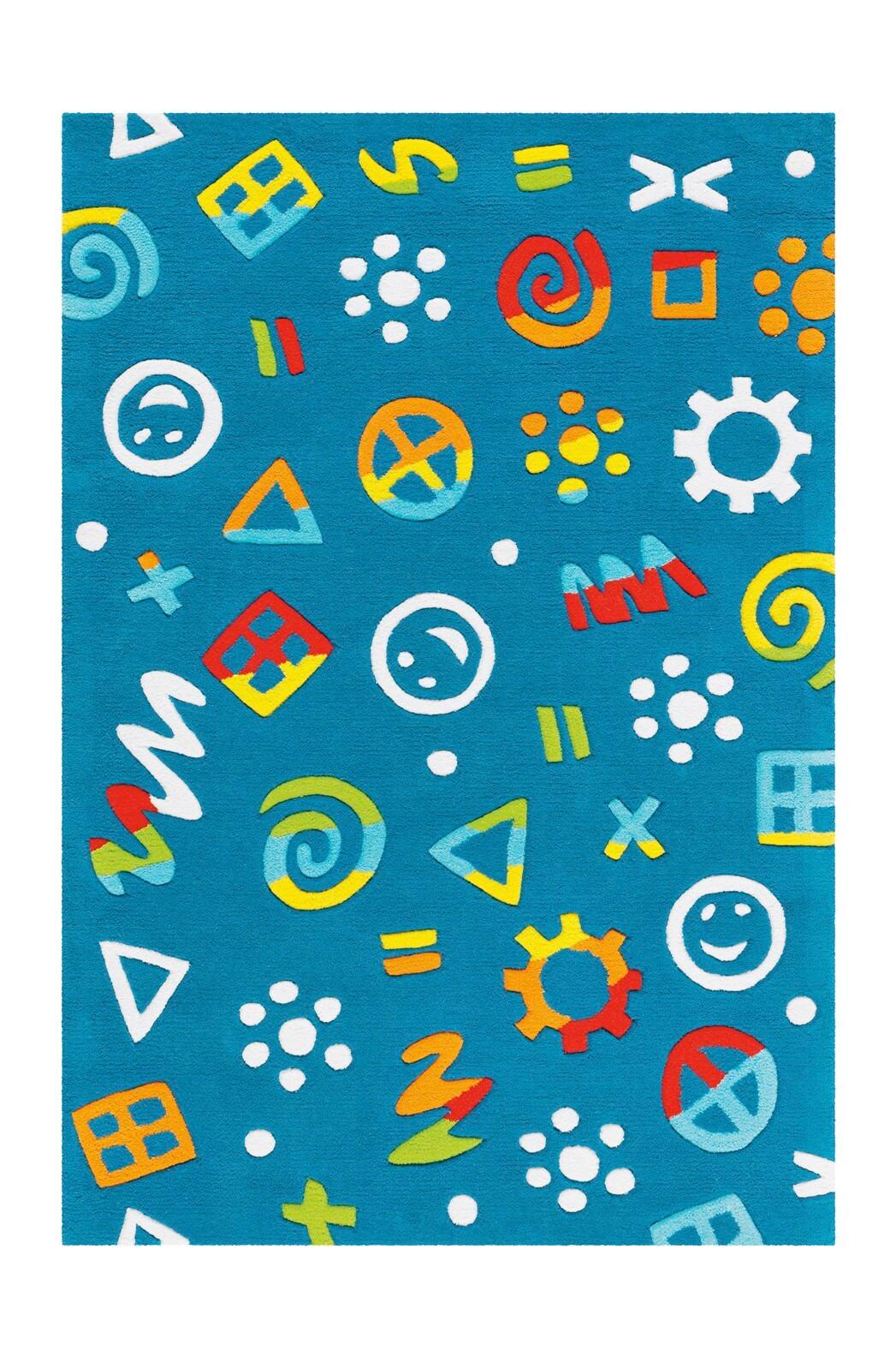 Kinderteppich Spirit Glowy 3146 Blau110x160 - Blau, Design, Textil (110/160cm) - Kayoom