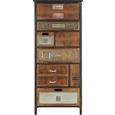 Kommode Naturfarben - Naturfarben, Holz/Metall (62/141/33cm) - Premium Living