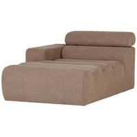 Sofaelement Novi Taupe B: 109cm - Taupe/Schwarz, Design, Kunststoff/Textil (109/86/173cm) - Livetastic