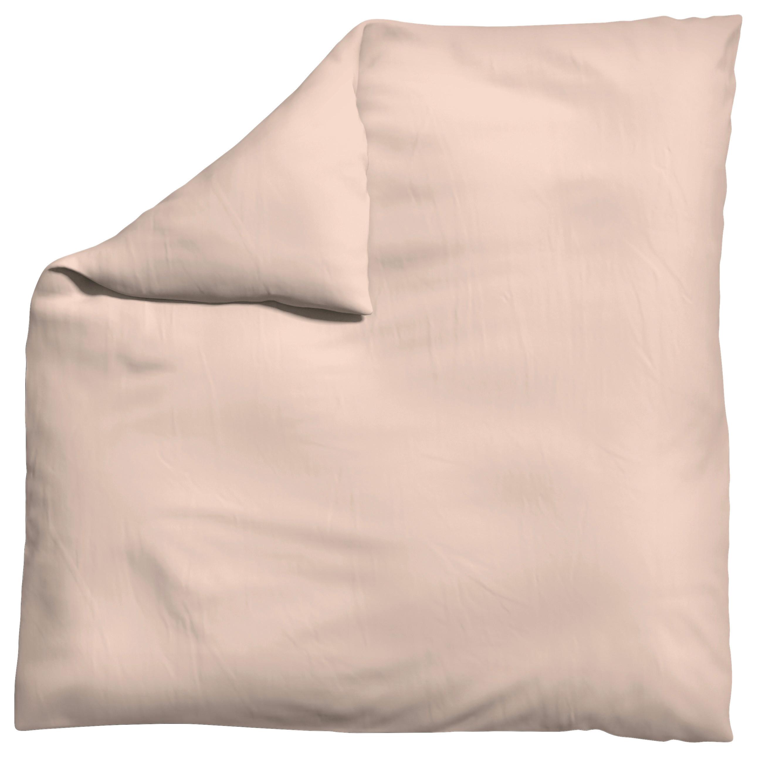 Bettdeckenbezug Woven Satin Hellrot ca. 200x200cm - Hellrot, Basics, Textil (200/200cm) - Schlafgut