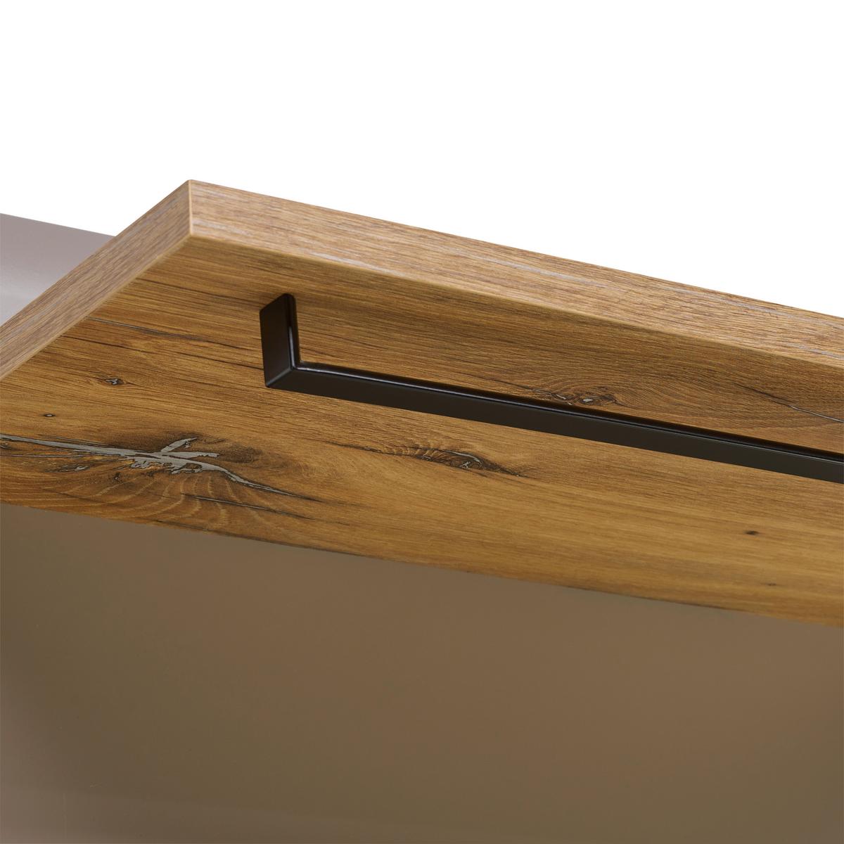 Panou cuier AURIS - culoare lemn stejar/gri, Modern (70/90/30cm) - Modern Living