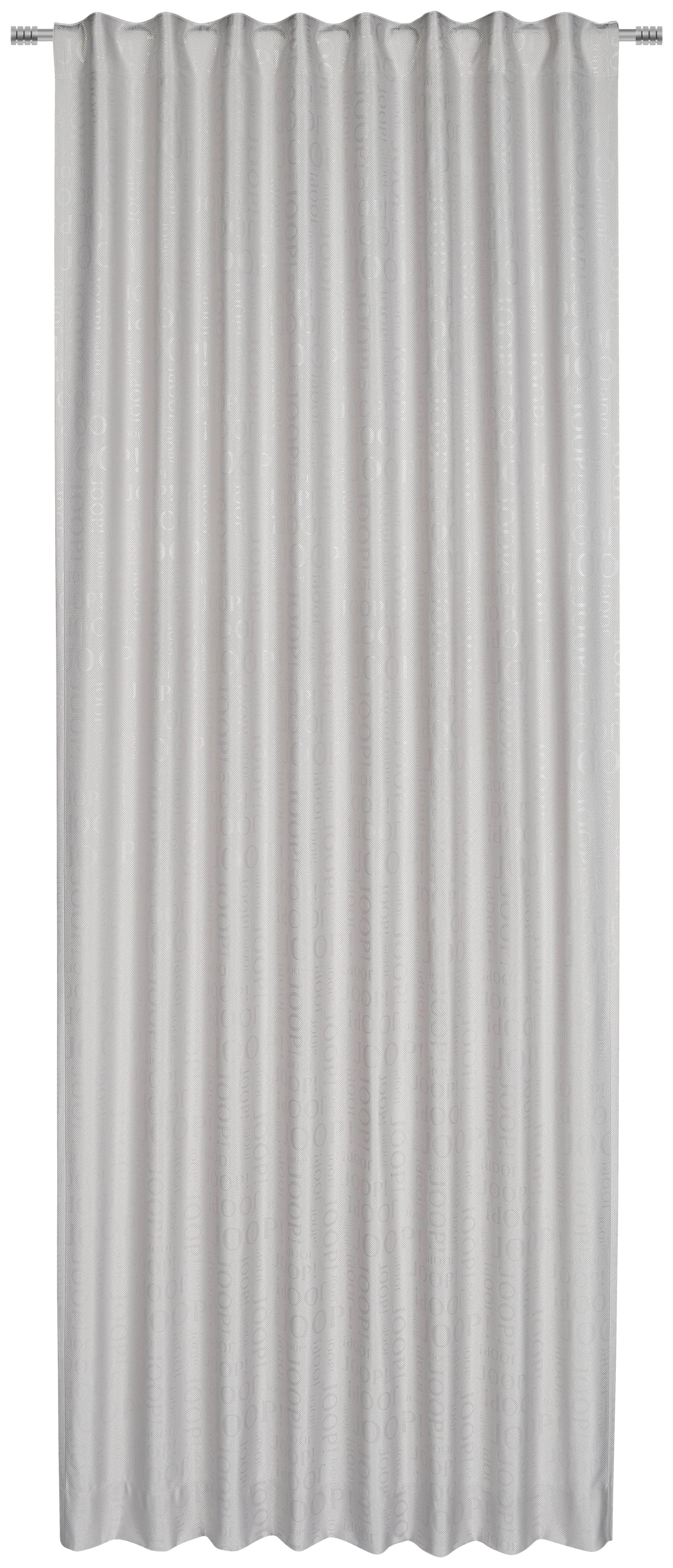 ZASŁONA GOTOWA JOOP! J-LABEL - jasnoszary, Design, tkanina (130/250cm) - Joop!