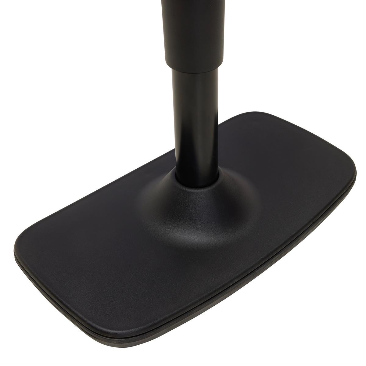 Bürohocker Leon Schwarz - Schwarz, KONVENTIONELL, Kunststoff/Textil (44/53-78/24cm) - Mömax
