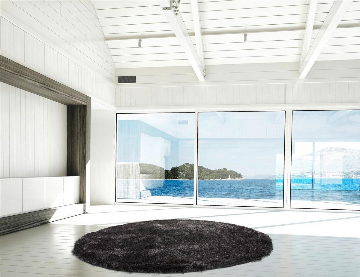 HOCHFLORTEPPICH DIAMOND 725 ANTHRAZIT - Anthrazit, Konventionell, Textil (120cm) - Kayoom