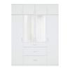 OPZETKAST LASSE 4T UP -EXKLUSIV- - Wit/Grijs, Konventionell, Houtcomposiet/Kunststof (180/40/55cm) - Mömax