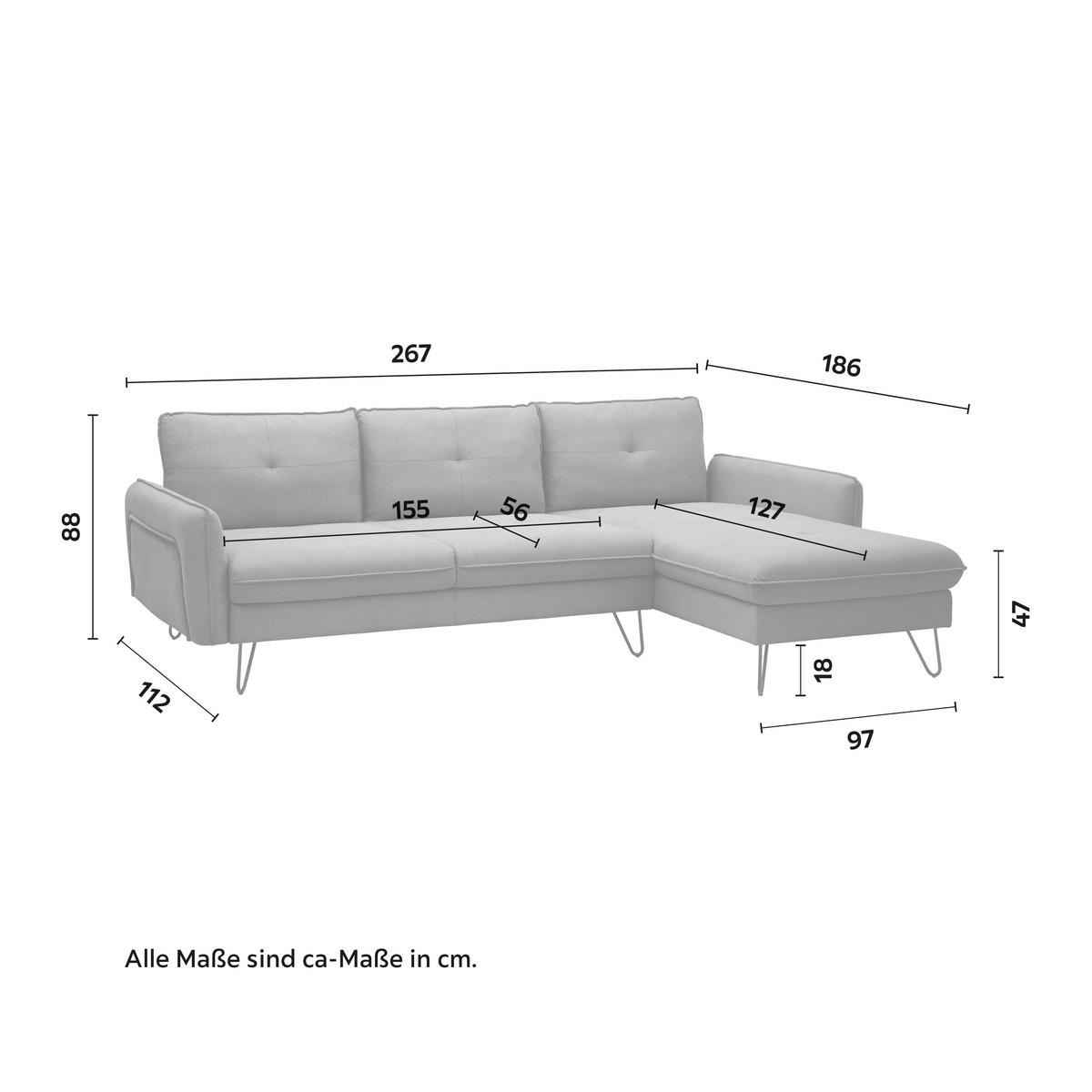 Coltar LEVI - gri închis, Modern, lemn/metal (267/88/186cm) - Bessagi Home