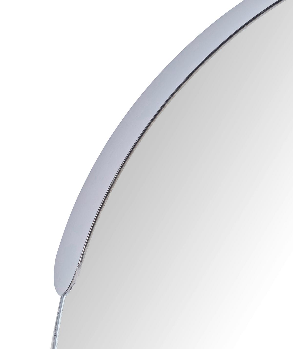 LUSTRO ŚCIENNE NOAH - kolor niklowy, Trend, metal/szkło (50/50/3,5cm) - Carryhome