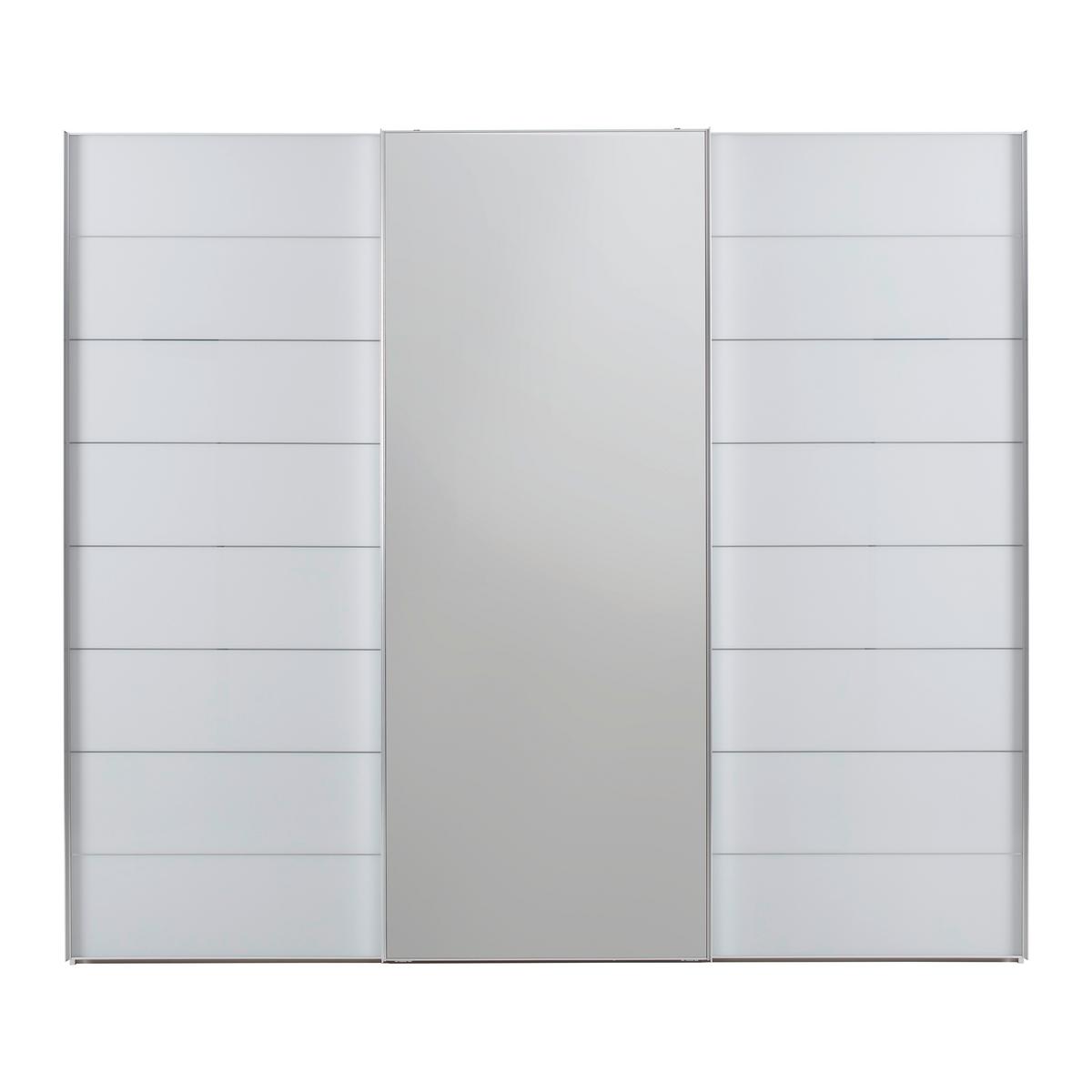 Schwebetürenschrank Sonate Como Grau - Chromfarben/Grau, Glas/Holzwerkstoff (298/240/68cm) - Premium Living