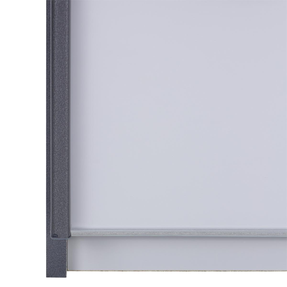 DULAP FELDKIRCH - gri închis/gri lucios intens, Modern, sticlă/material pe bază de lemn (271/229/62cm)