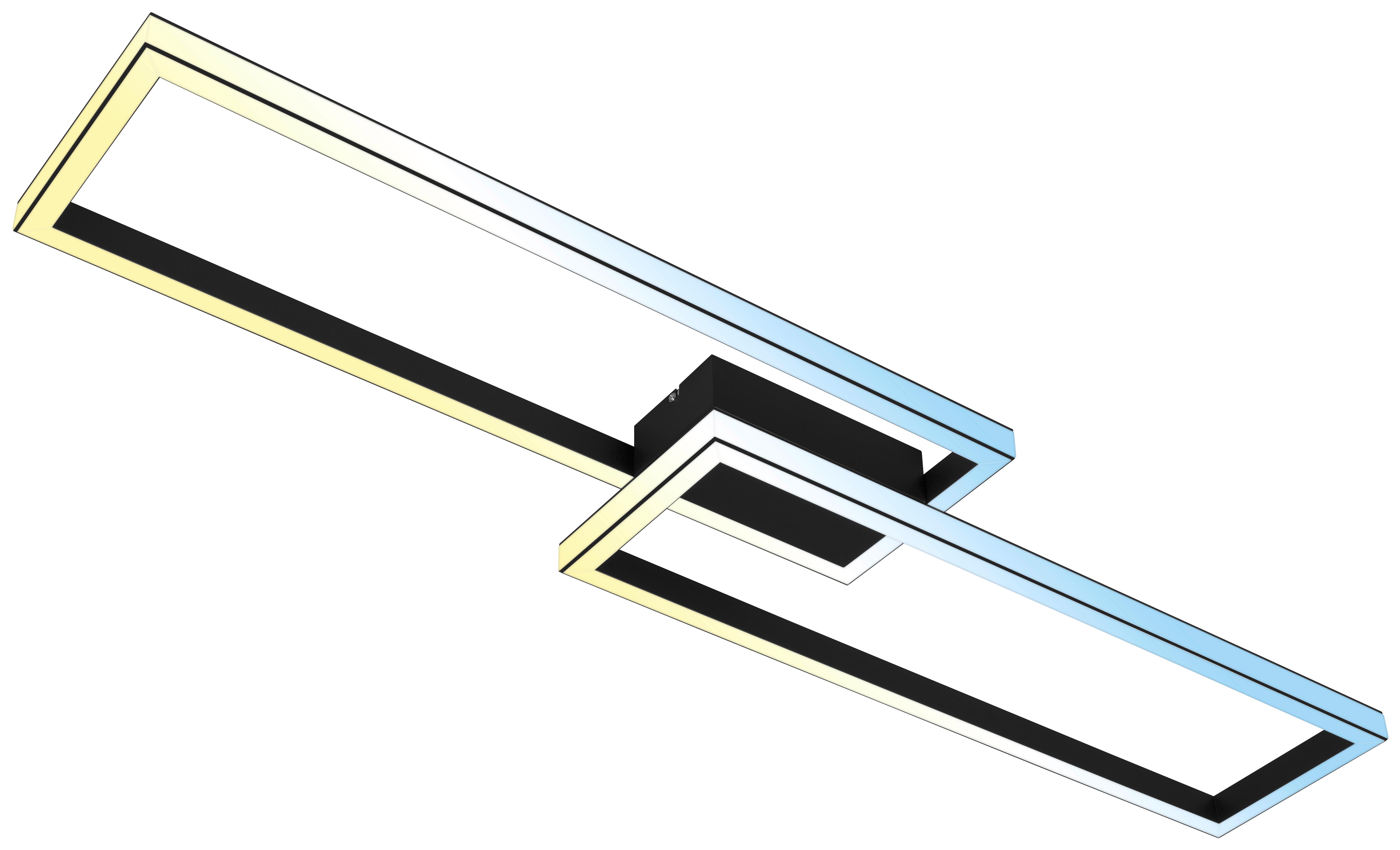 LAMPA SUFITOWA LED 3761015 - czarny, Design, tworzywo sztuczne/metal (119,5/27,5/10cm)