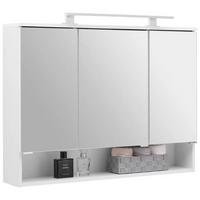 Element S Ogledalom Fresh - bijela/boje kroma, Konvencionalno, staklo/drvni materijal (100/75/20cm) - Modern Living