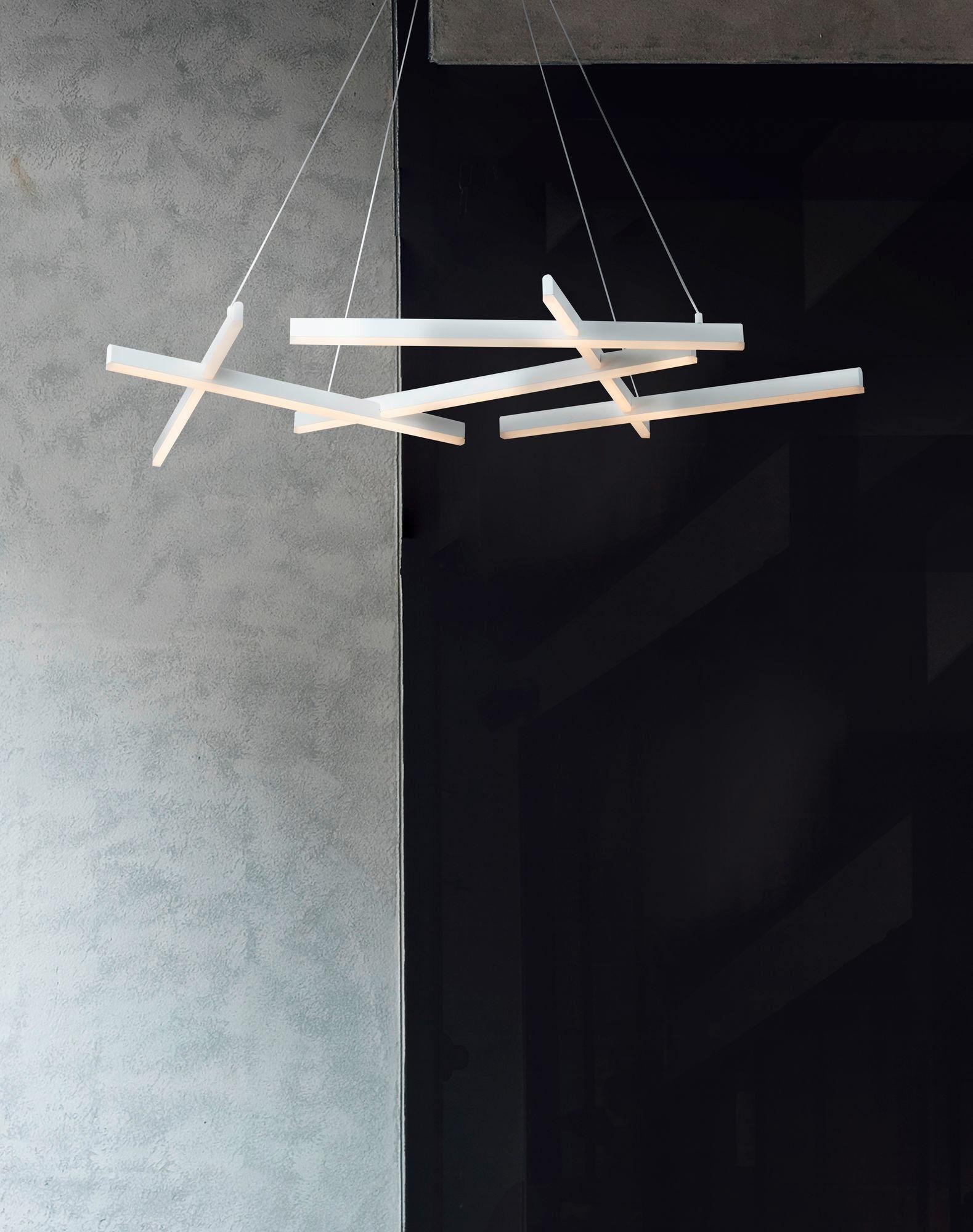Pendelleuchte Line Weiss max. 79 Watt - Weiss, Trend, Metall (101/66/5,5cm) - MAYTONI