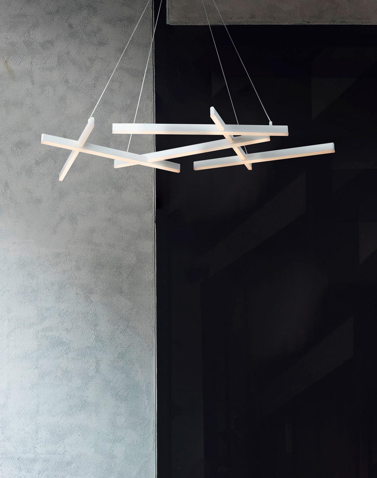 Pendelleuchte Line Weiss max. 79 Watt - Weiss, Trend, Metall (101/66/5,5cm) - MAYTONI