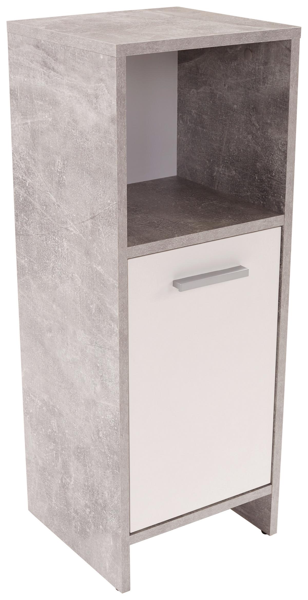 Dulap inferior Attack - gri deschis/alb, Modern, material pe bază de lemn (32/82/28cm)