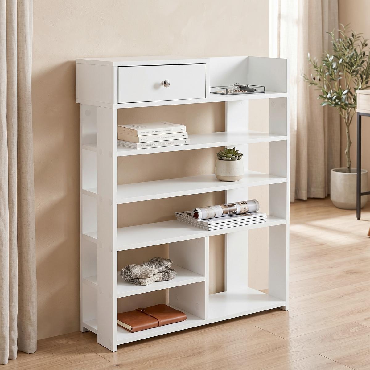 Etajeră Wl6.070 - alb, Modern, material pe bază de lemn (75/92,5/24cm) - MID.YOU