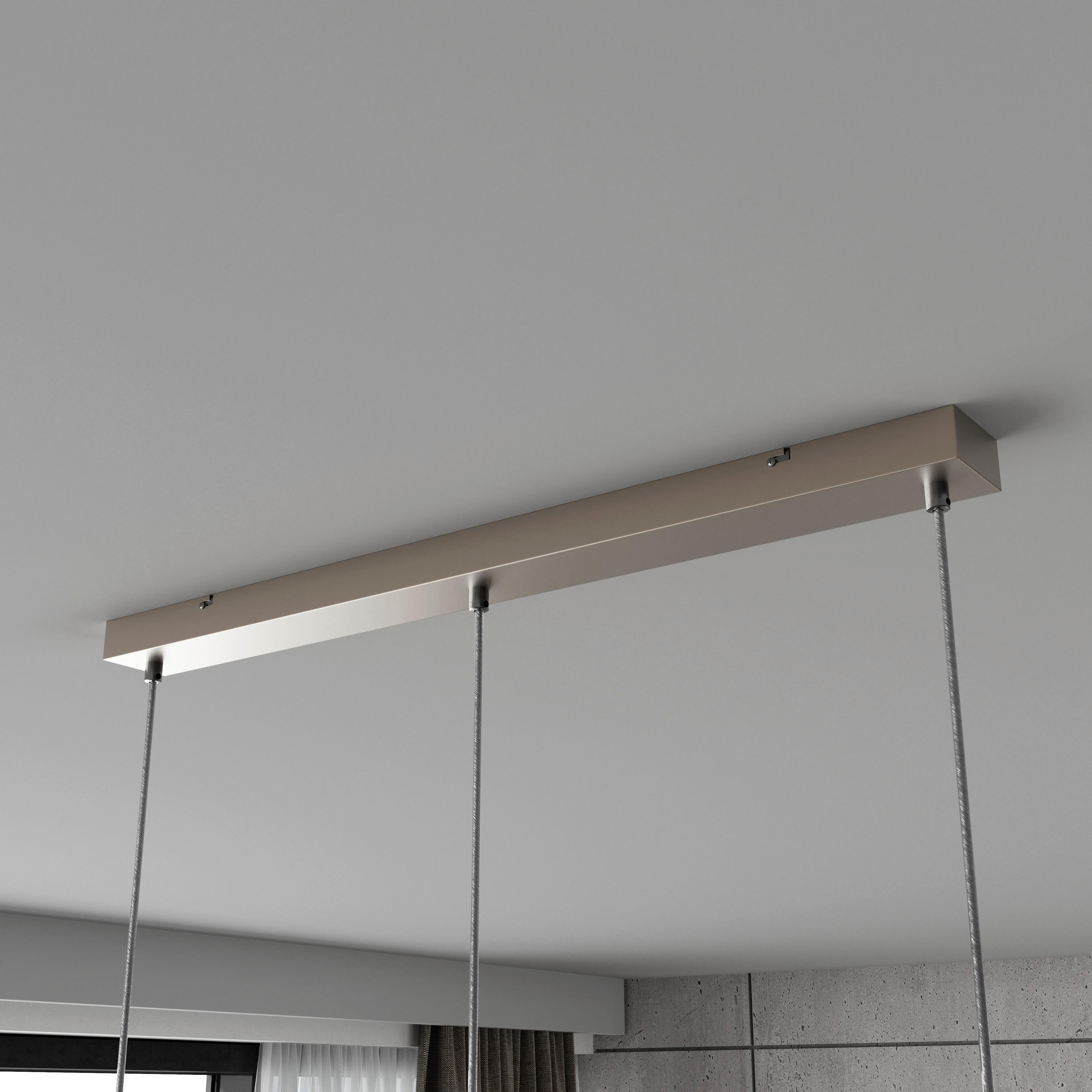 HÄNGLAMPA STAB - bärnstensfärgad/champagne, Modern, metall/glas (81/20/150cm)