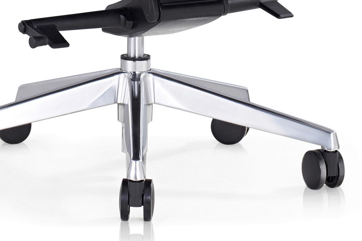 Pisarniški Stol Büro, Črna - srebrne barve/črna, Moderno, kovina/umetna masa (63/120,5/66cm) - Livetastic