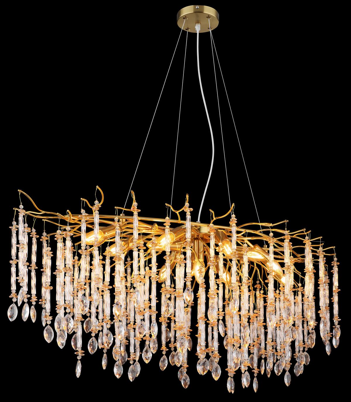 Hängeleuchte 64142h2 Gloria - Klar/Transparent, Konventionell, Glas/Kunststoff (120/50/120cm) - Globo