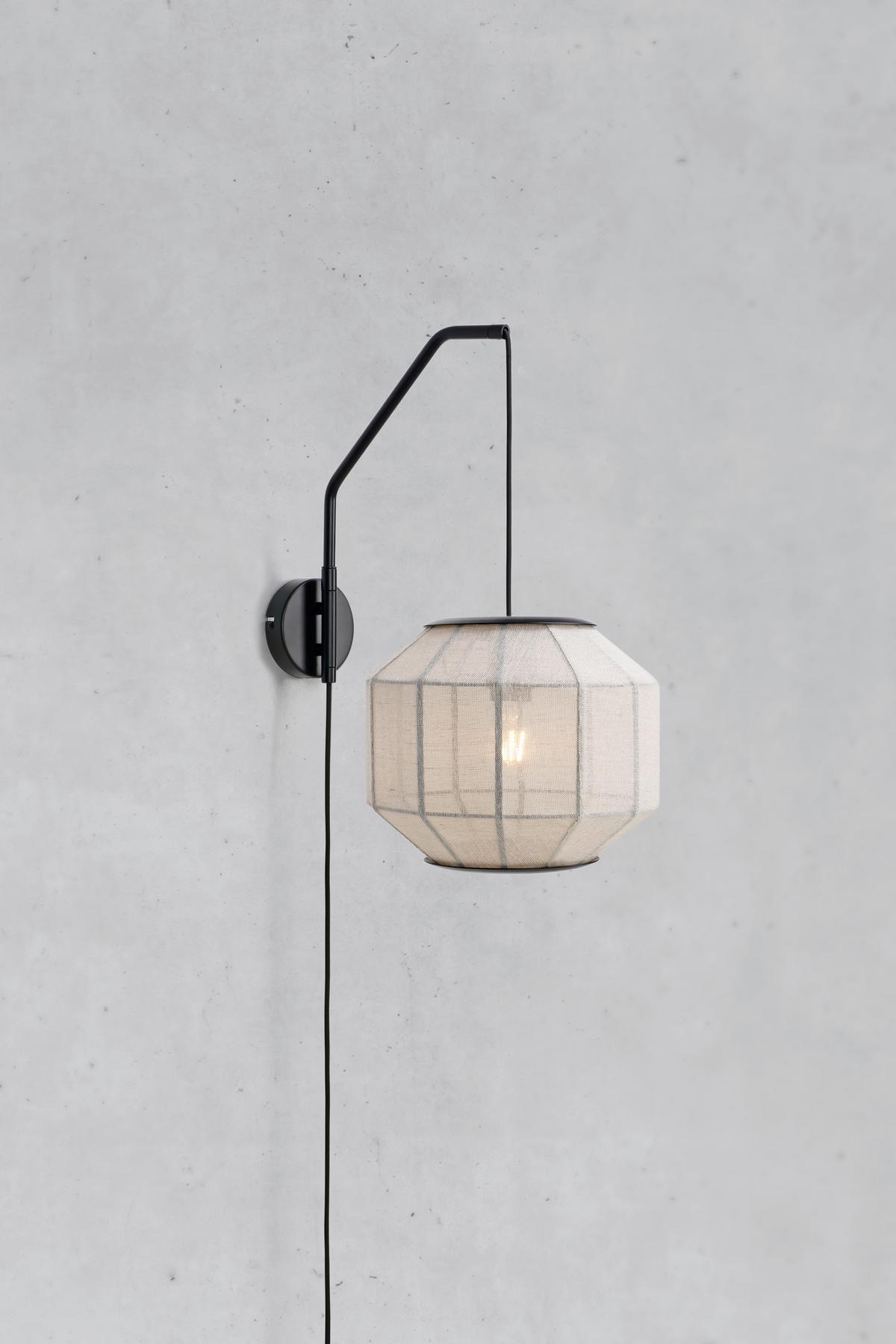 Wandleuchte Markslöjd Asuka Beige max. 60 Watt - Beige, Design, Textil (41/27/50cm) - Markslöjd