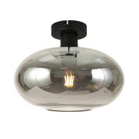 Deckenleuchte Tipo in Schwarz max. 25 Watt - Schwarz, Modern, Glas/Metall (30/23,5cm) - Mömax
