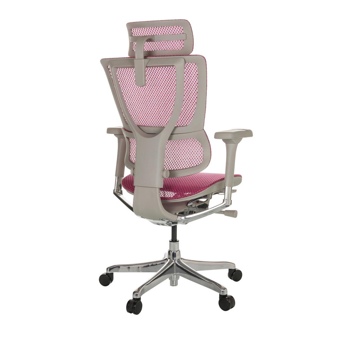 Pisarniški Stol Ergohuman Slim I G, Roza - roza/srebrne barve, Basics, kovina/umetna masa (69/116-138/66cm) - MID.YOU