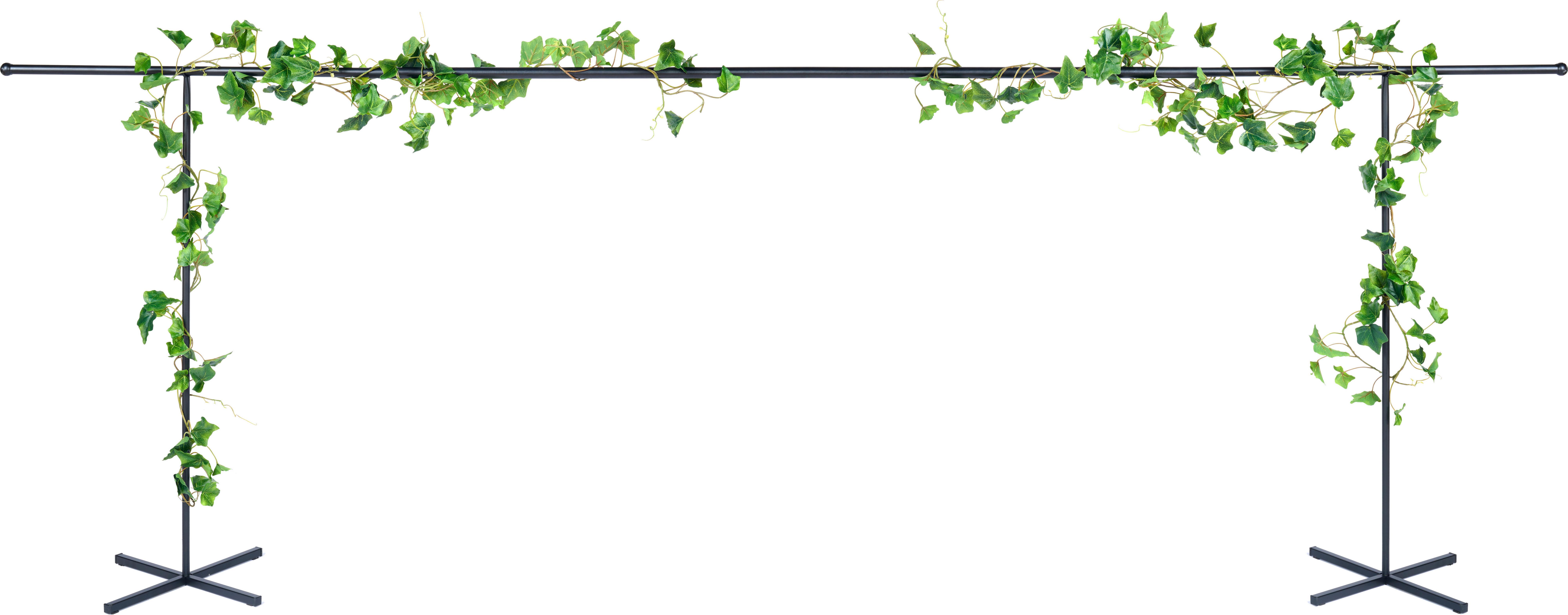 Tisch-Dekorationsgestell Brook in Schwarz - Schwarz, Basics, Metall (250/90/35cm) - Modern Living