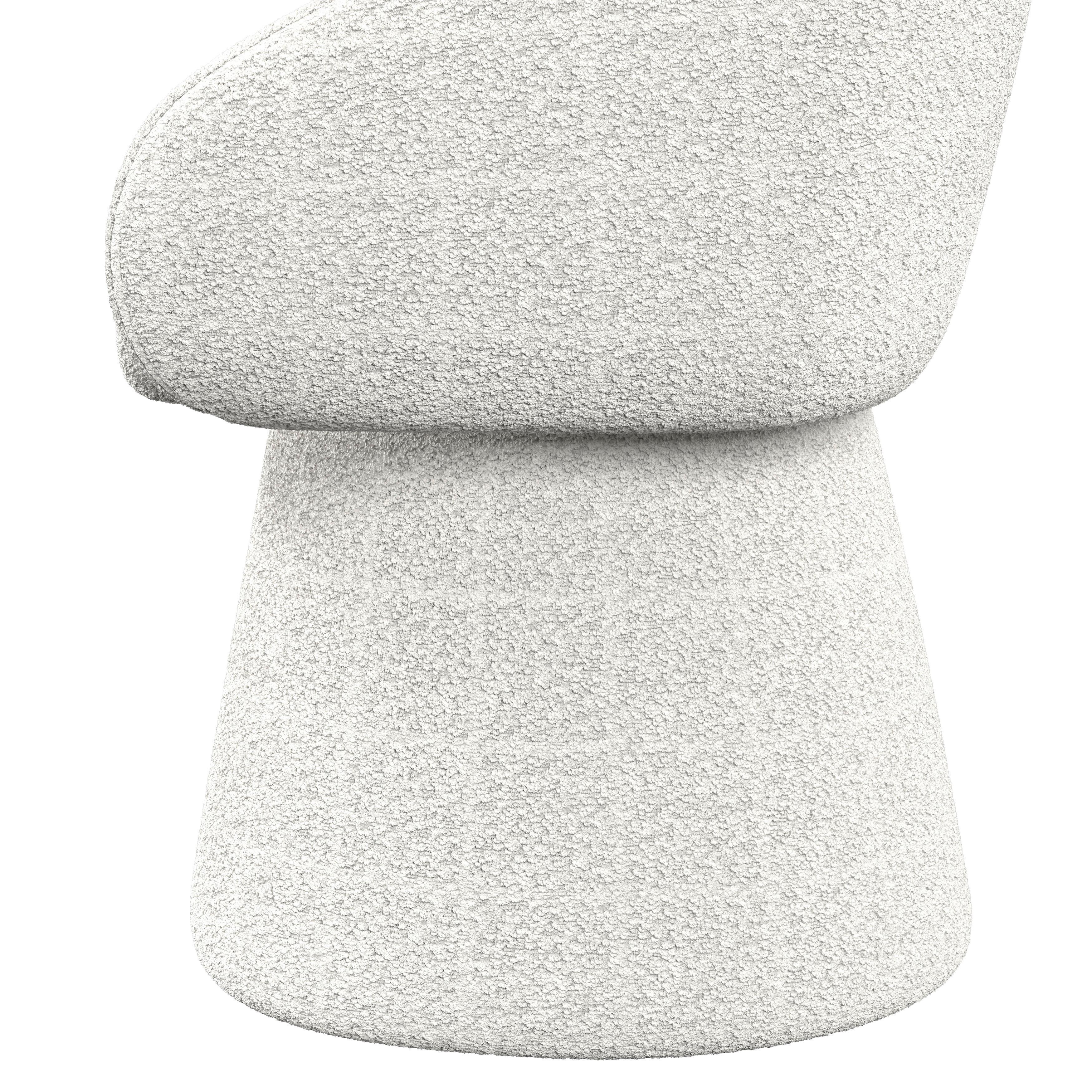 STOL MED ARMSTÖD MAIA - vit, Modern, metall/textil (60/84,5/59cm) - Bessagi Home