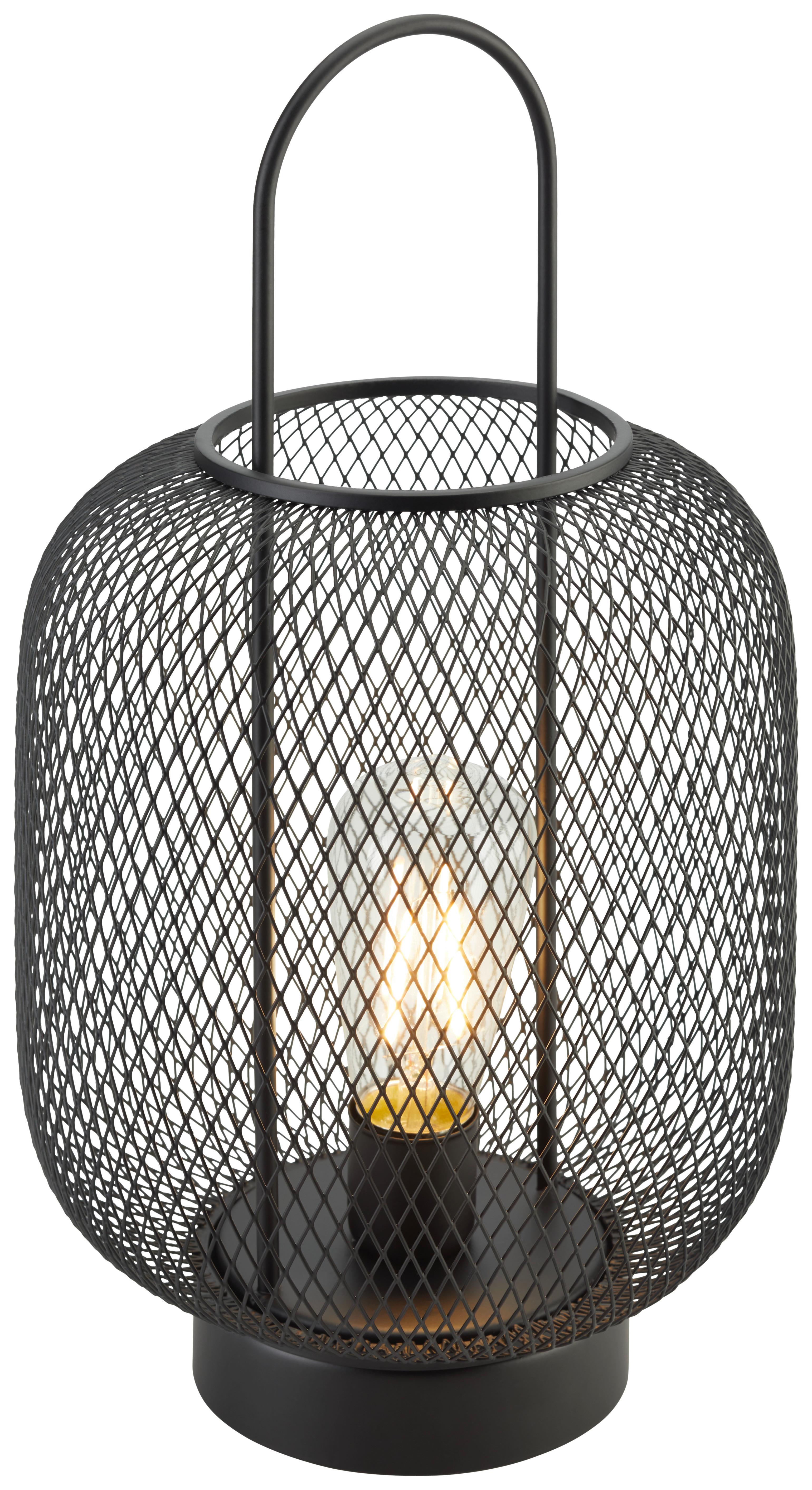 LED Asztali Lámpa Rumea - Fekete, Basics, Fém (17/31cm) - Modern Living