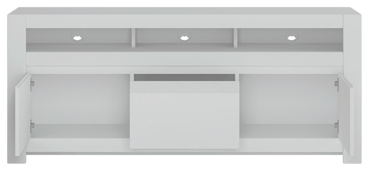 Tv Komoda Novi - bijela, Moderno, drvni materijal (153,4/65/42,2cm) - Premium Living