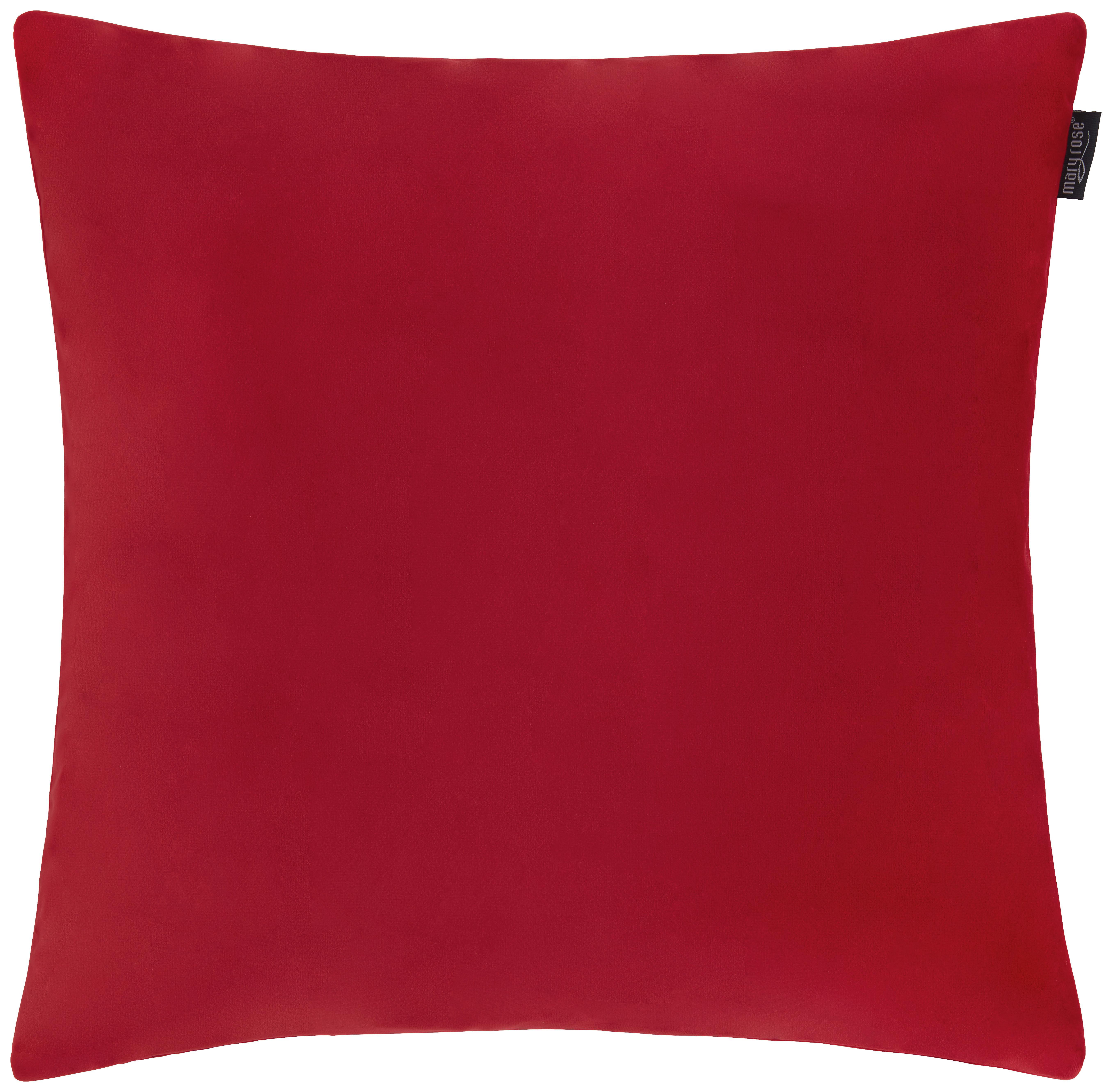 Zierkissen Ruby in Rot ca. 50x50cm - Rot, MODERN, Textil (50/50cm) - Mary's