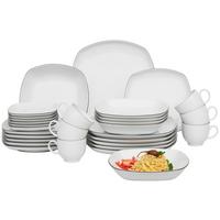 SERWIS OBIADOWO-ŚNIADANIOWY CHILE - czarny/biały, Design, ceramika - Seltmann Weiden