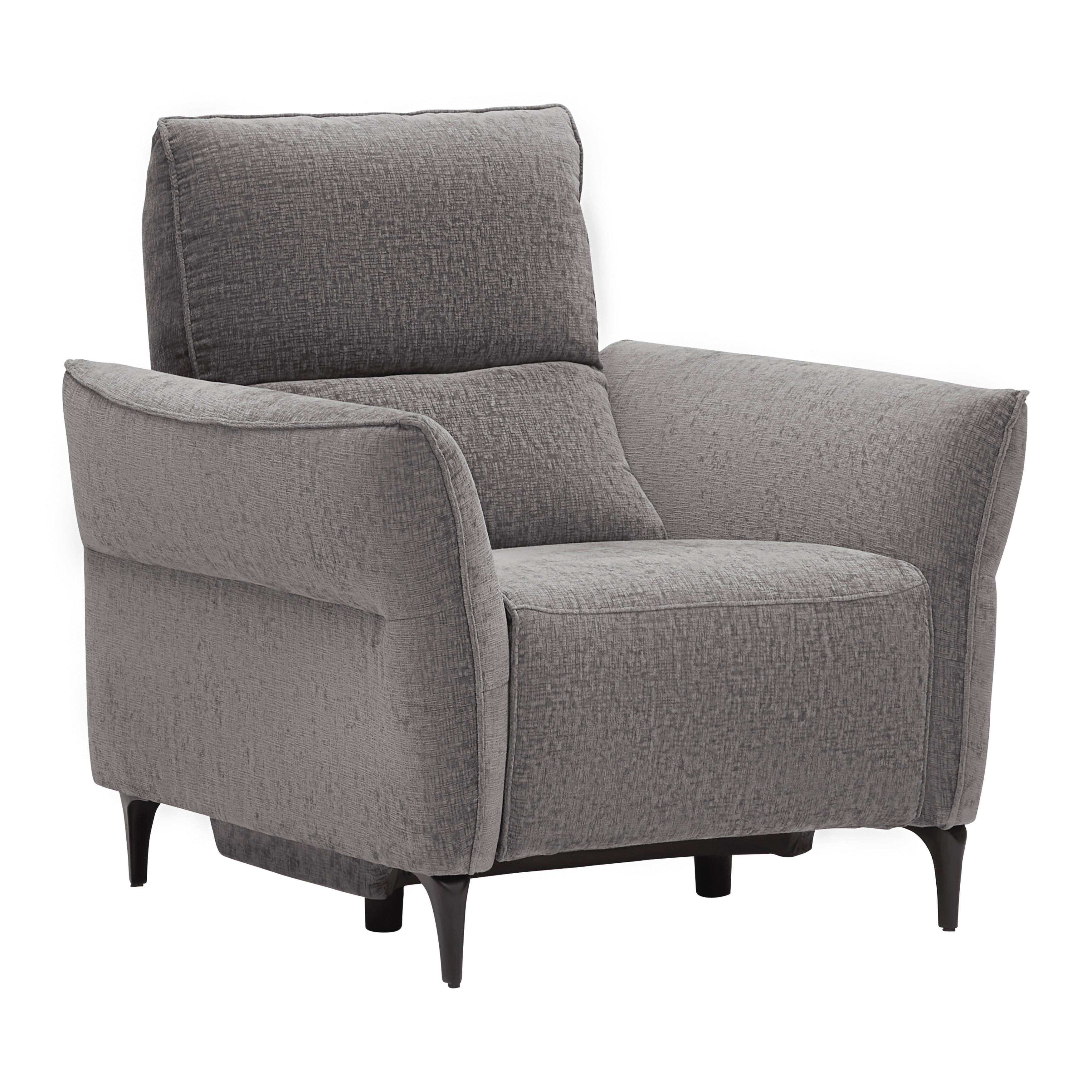 Relaxsessel Cape Town Dunkelgrau - Dunkelgrau/Schwarz, MODERN, Holz/Textil (95/99/92cm) - Mömax