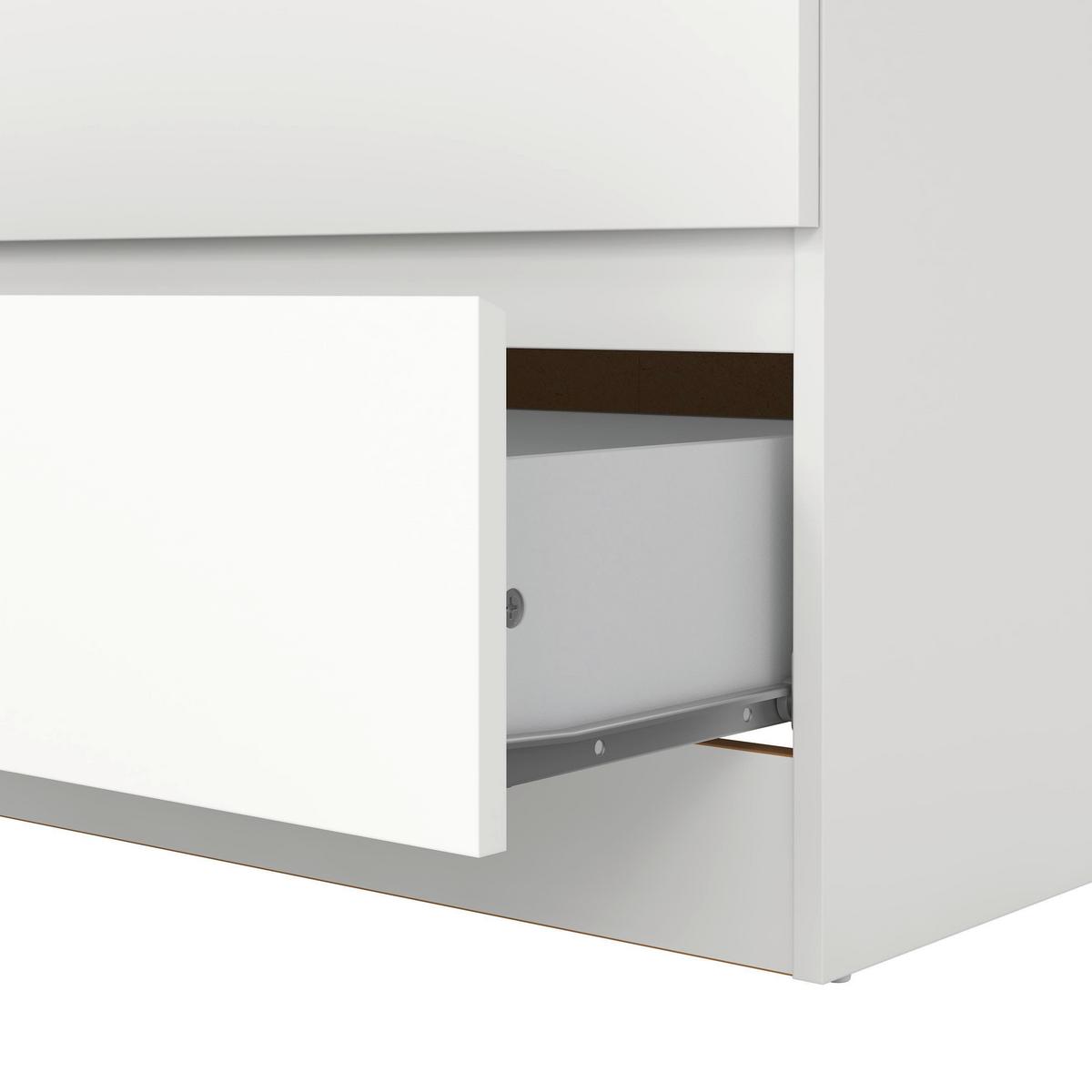 Kommode Mara Weiß Nachbildung - Weiß, KONVENTIONELL, Holz (77/80/42cm) - Mömax