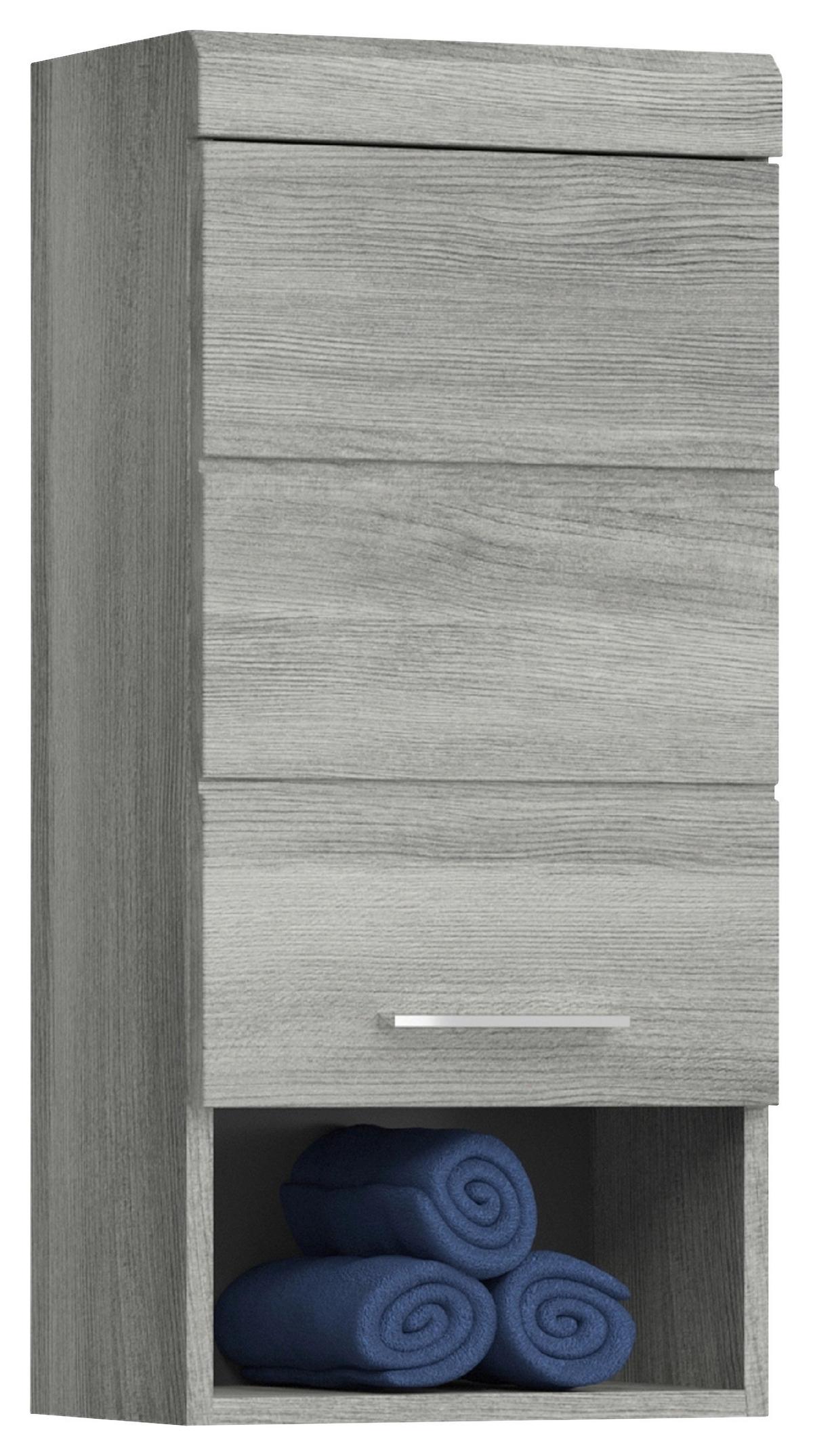 Stenska Omarica Soul, Barva Srebrnega Hrasta - srebrne barve/barve srebrnega hrasta, Moderno, leseni material (37/79/24cm) - MID.YOU