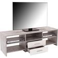 Mizica Za Hi-fi Naprave Tico - siva/črna, Moderno, kovina/umetna masa (150/45/40cm) Mizica Za Hi-fi Naprave Tico - siva/črna, Moderno, kovina/umetna masa (150/45/40cm)