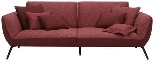 Bigsofa in Bordeaux - Bordeaux/Rot, Modern, Holzwerkstoff (260/93/124cm) - Premium Living