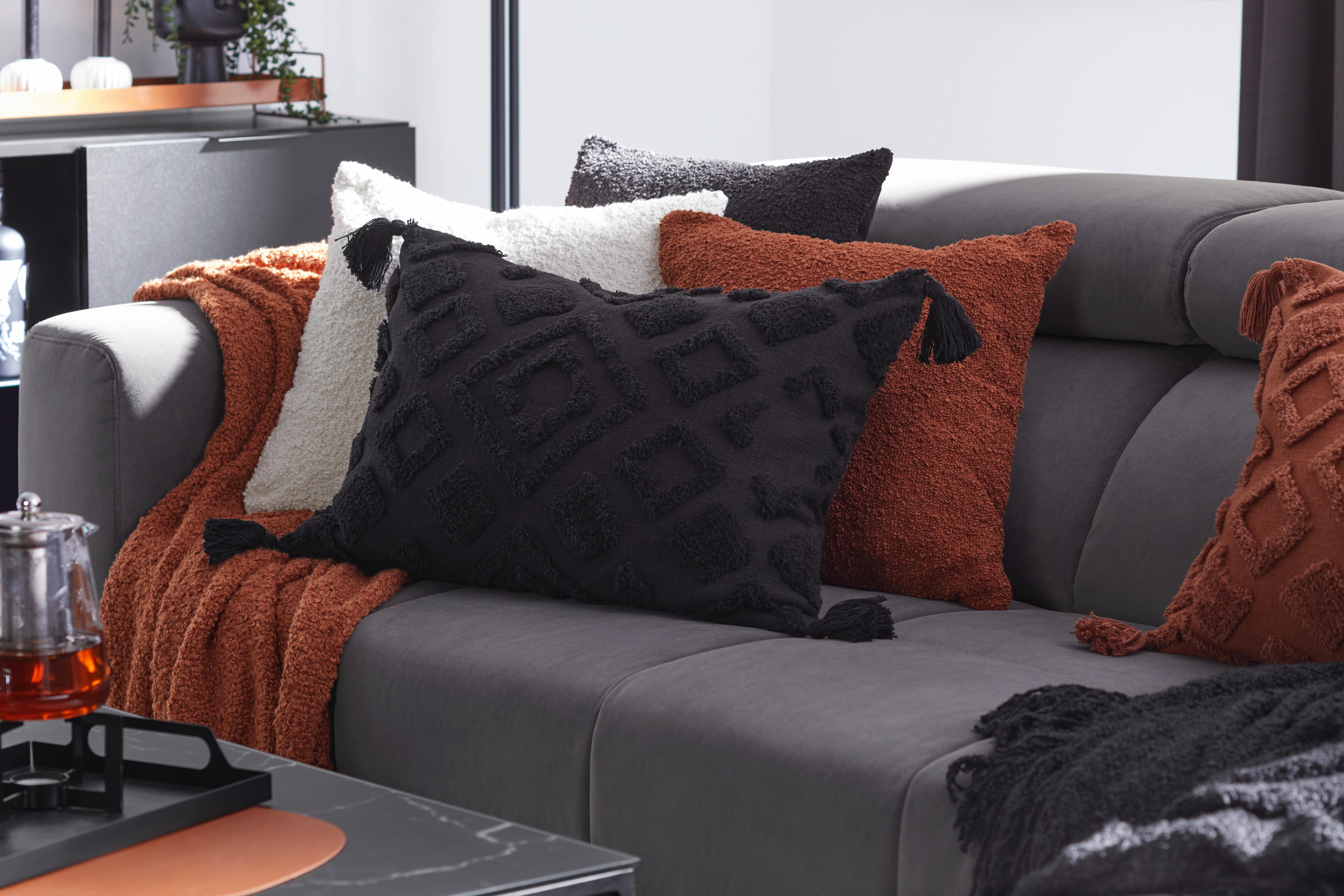 Díszpárna Ibiza 60/40 - fekete, Modern, textil (40/60cm) - Modern Living