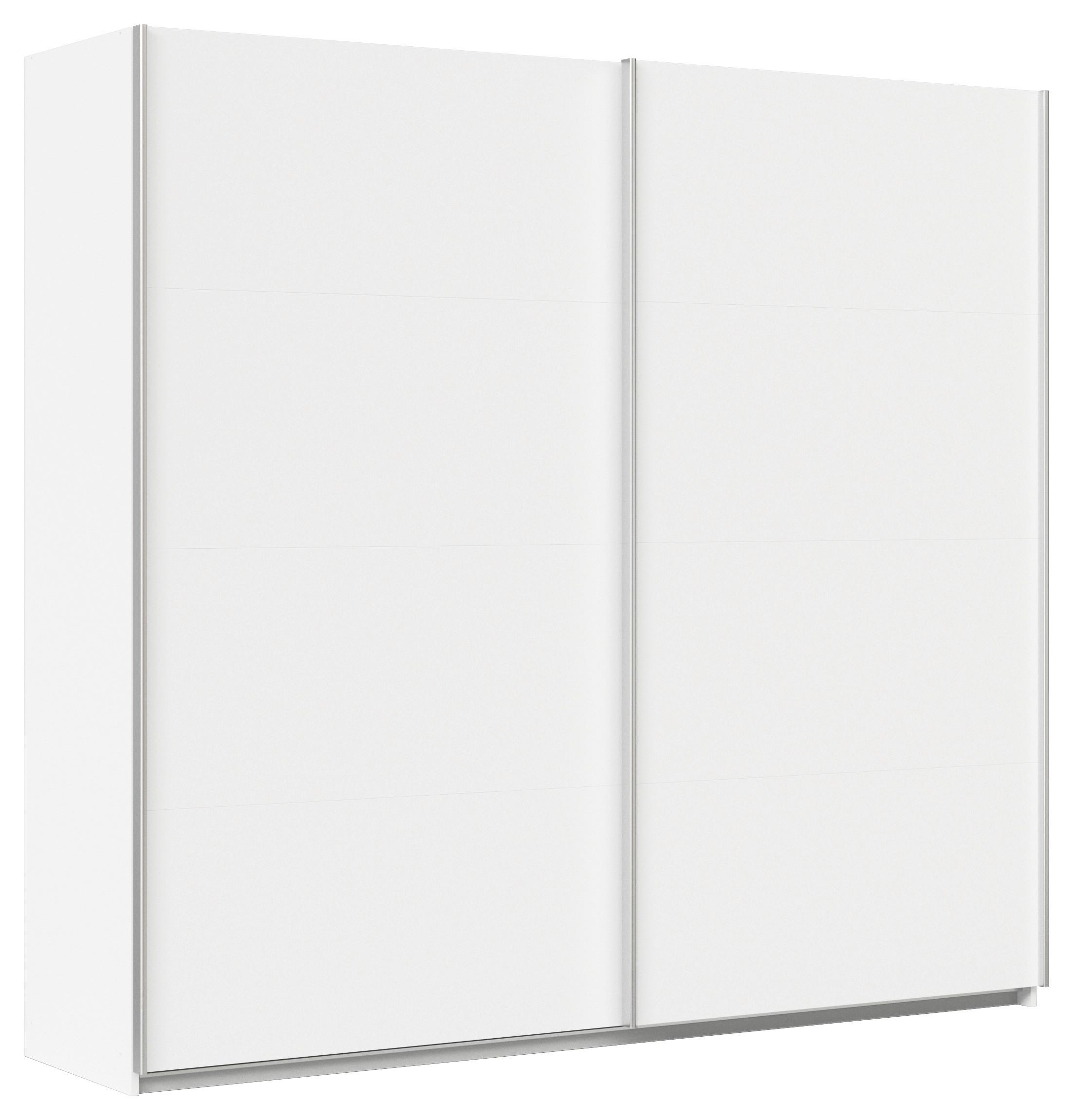 Ormar S Kliznim Vratima Feldkirch - bijela/boje aluminija, Moderno, drvni materijal/metal (225/210/62cm)