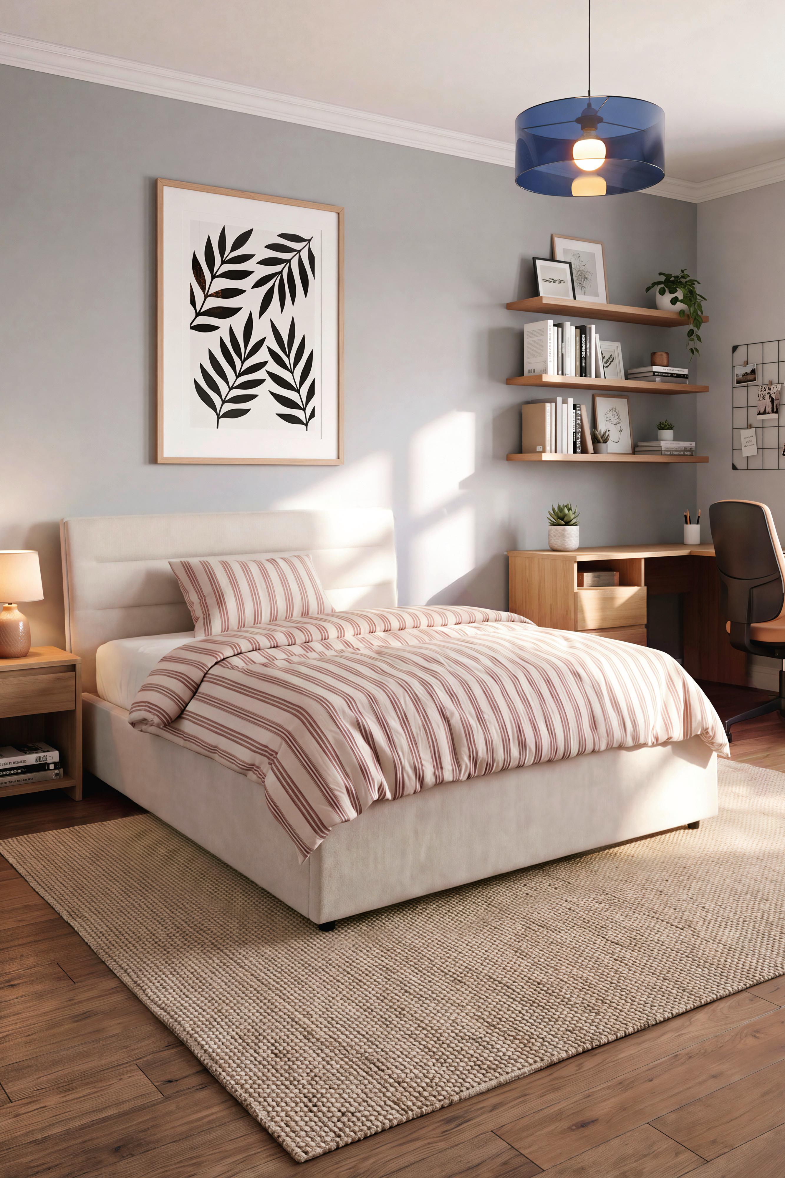 Polsterbett Sienna Beige ca. 120x200cm - Beige/Schwarz, LIFESTYLE, Holz/Kunststoff (120/200cm) - Based