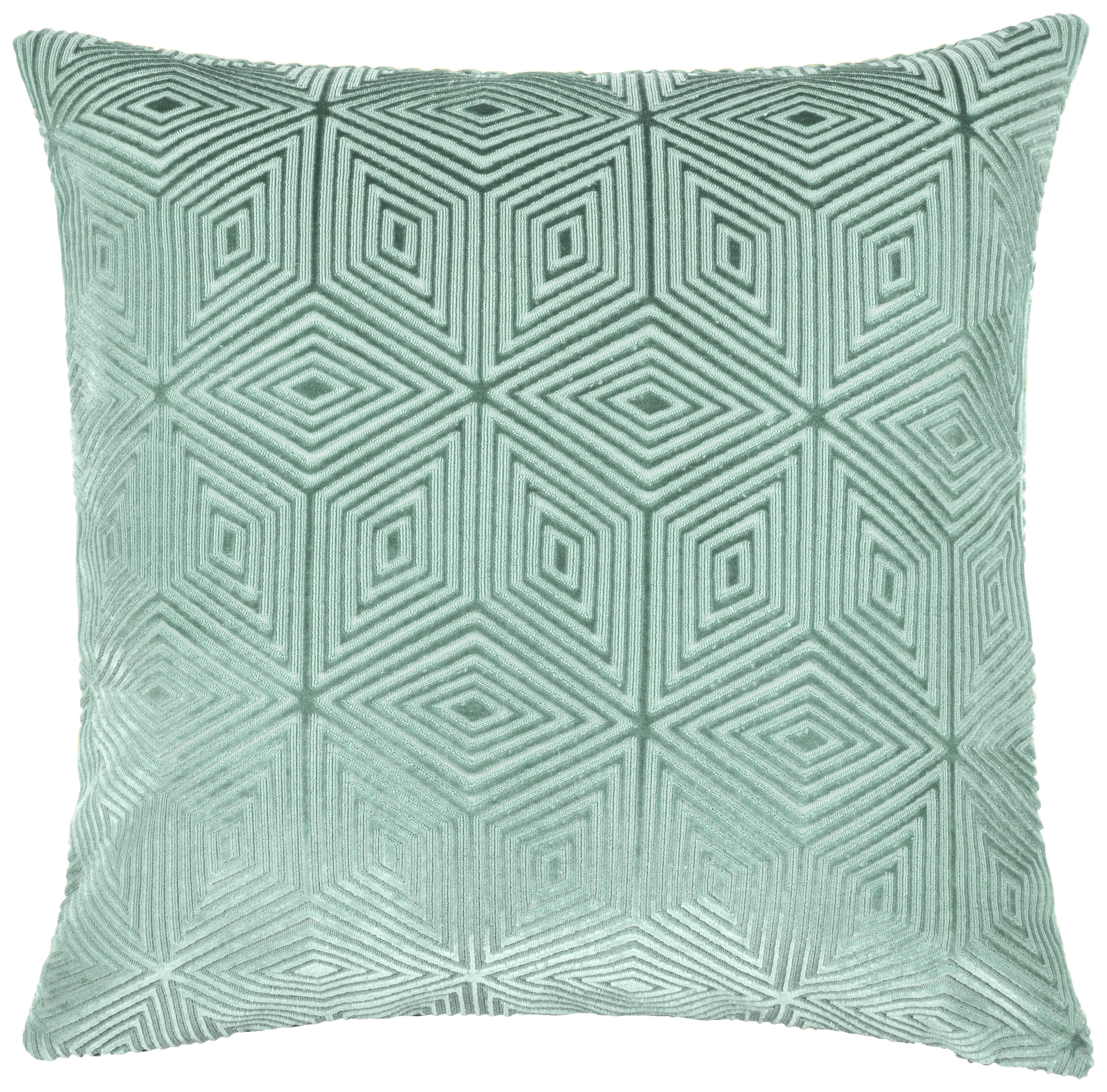 Kissenhülle Rania Türkis ca. 50x50cm - Türkis, Textil (50/50cm)