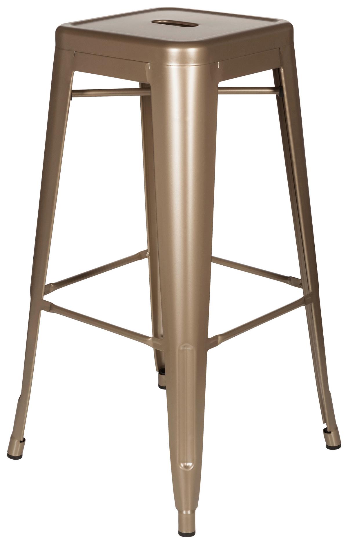 Barski Stol Vantaggio High, Barva Šampanjca - barve šampanjca, Basics, kovina (44/77/44cm) - MID.YOU