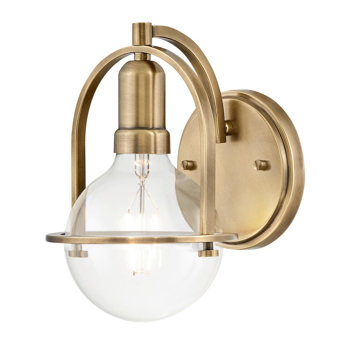 Falilámpa Qn-Somerset1-C-Hb - sárgarézszínű, Konventionell, fém (23.3/15.8/18.9cm) - Elstead Lighting