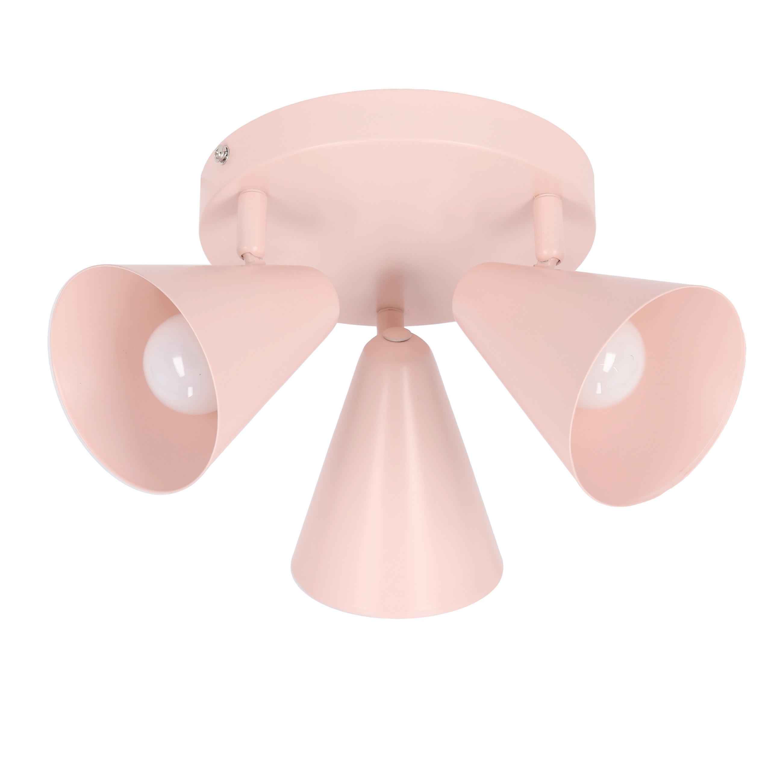 Stropni Reflektor Amor - pink, Trend, metal (34/34/16cm)