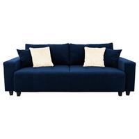 Canapea Bigsofa LILY - albastru, Trend, lemn/metal (240/119cm) - Luca Bessoni