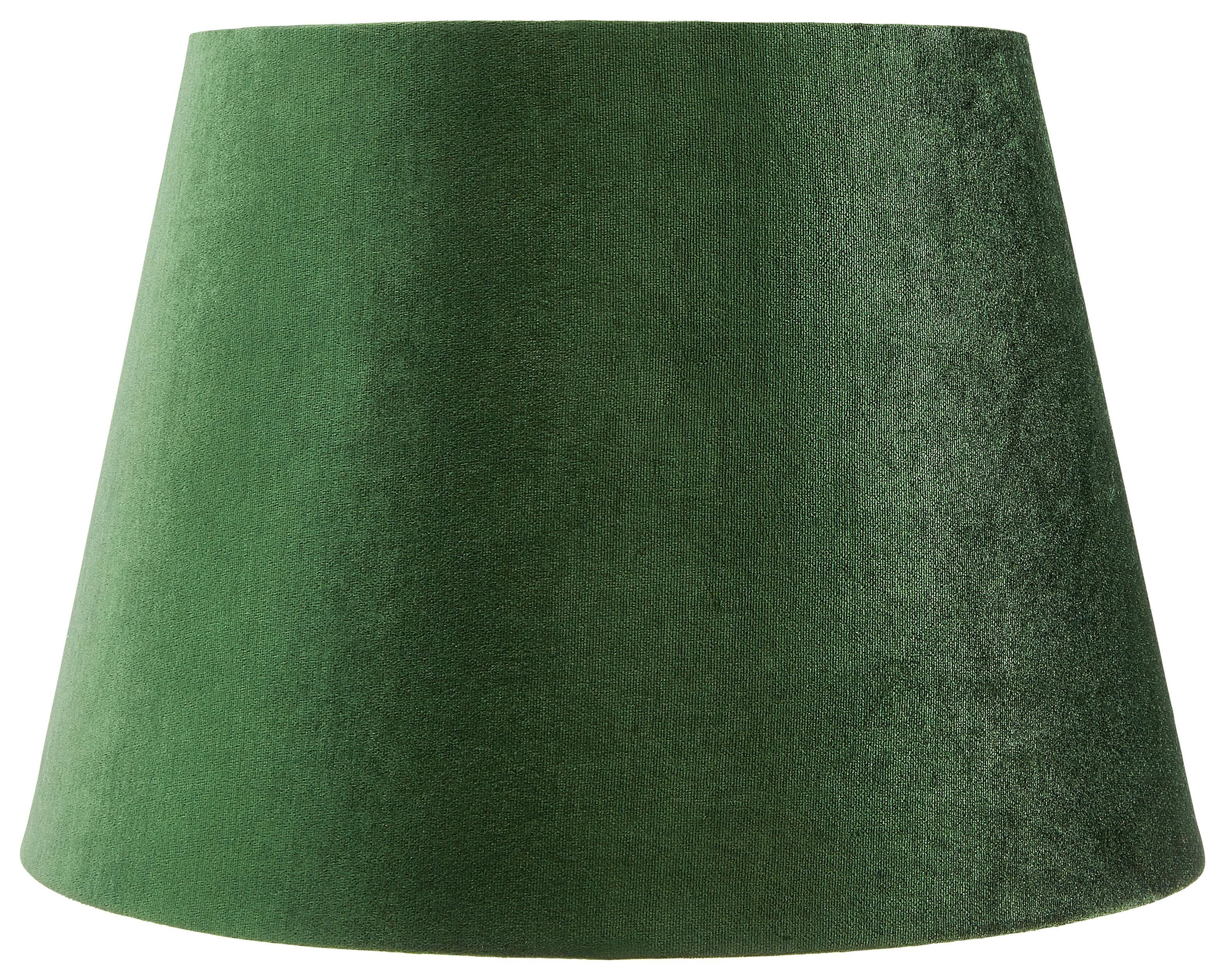 Leuchtenschirm Greeni in Grün  Ø ca. 20cm - Grün, Lifestyle, Textil (20cm) - Modern Living