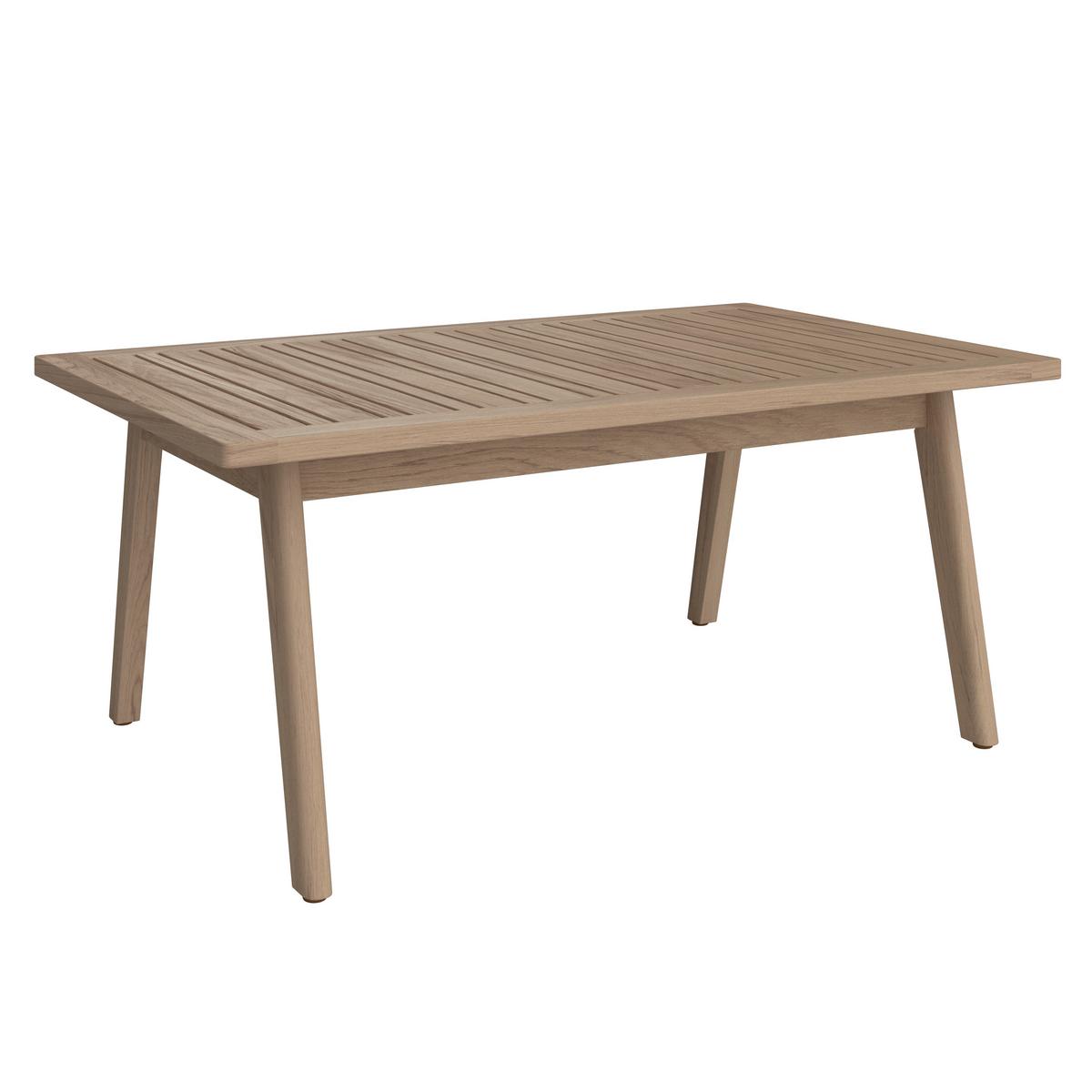ZESTAW OGRODOWY SYLVIA - beżowy/kolor drewna tekowego, Modern, drewno/tkanina (130/72/90/75/75/38/71/71/55cm) - Ambia Garden