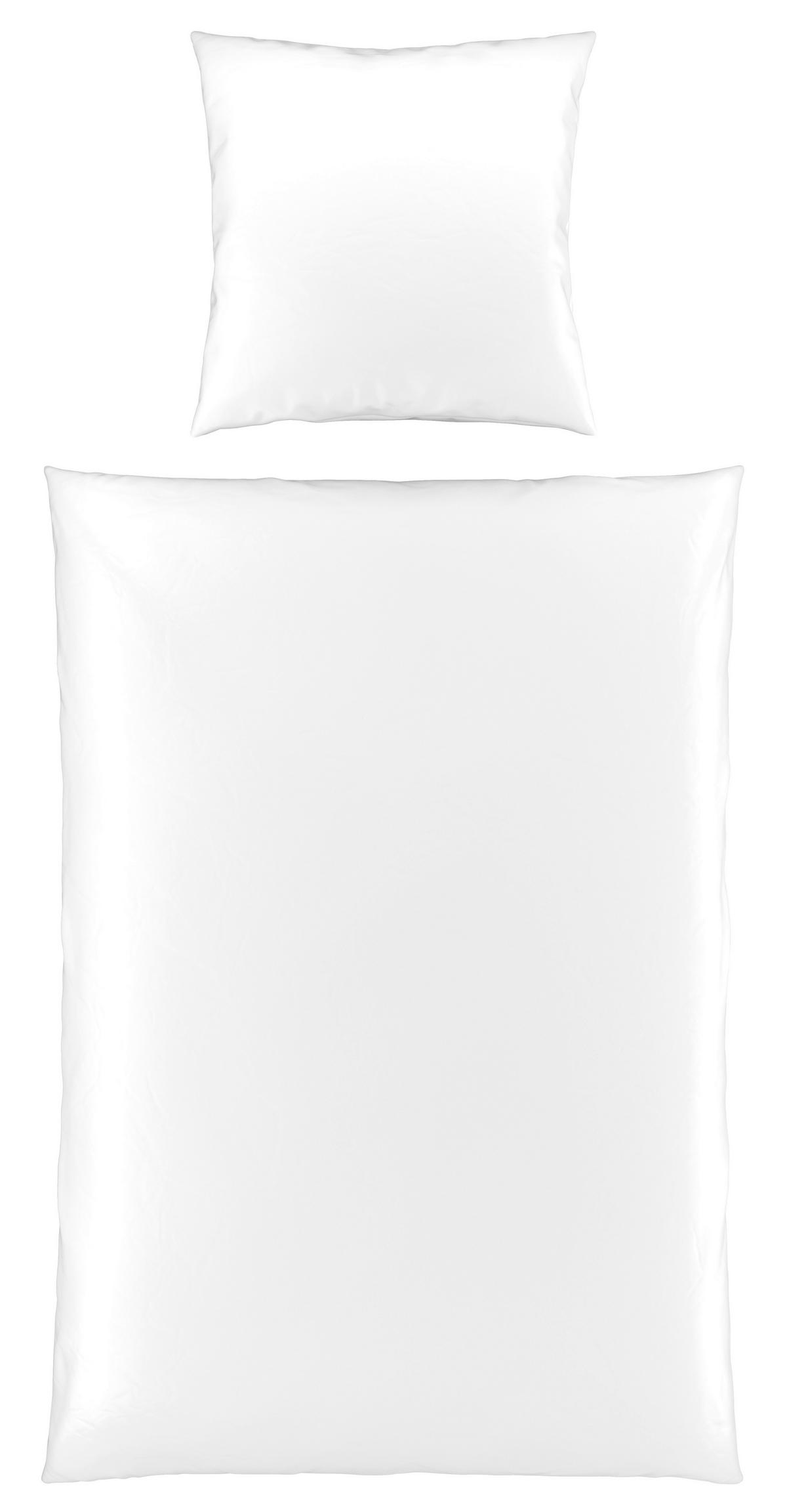 Bettwäsche Victoria XL Weiß ca. 155x220cm - Weiß, MODERN, Textil (155/220cm) - Mömax