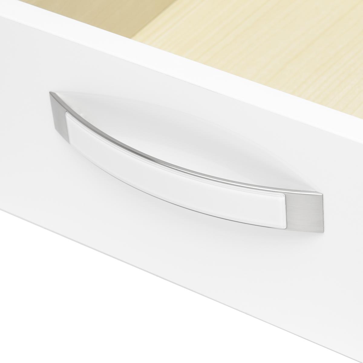 Set 2 Ladice Ducato - bijela, Moderno, drvni materijal/metal (39.4/34.9/36.5cm) - Premium Living