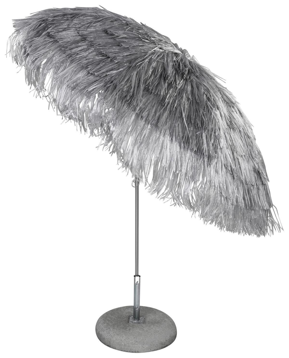 PARASOL PRZECIWSŁONECZNY HAWAII - kolor srebrny/kolor aluminiowy, Design, metal/tkanina (200/200cm) - Jan Kurtz